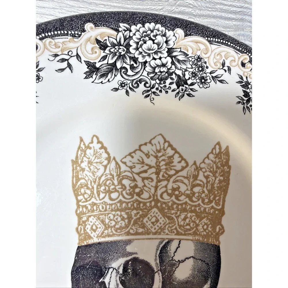 Royal Stafford Victorian English Halloween Gothic Crown Skull 11